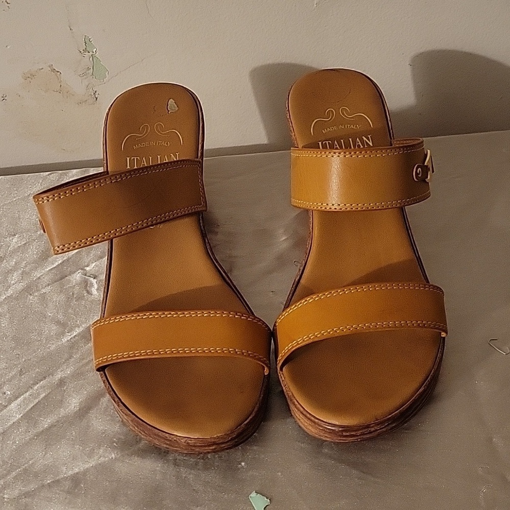 Mallory All Man Made, Made in Italy Open Toe Sandals, Size: 6.5